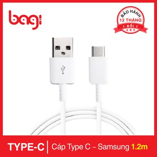 DÂY SẠC TYPE C CHO SAMSUNG DÀI 1,2M CÓ HỖ TRỢ SẠC NHANH - BAGI CHÍNH HÃNG
