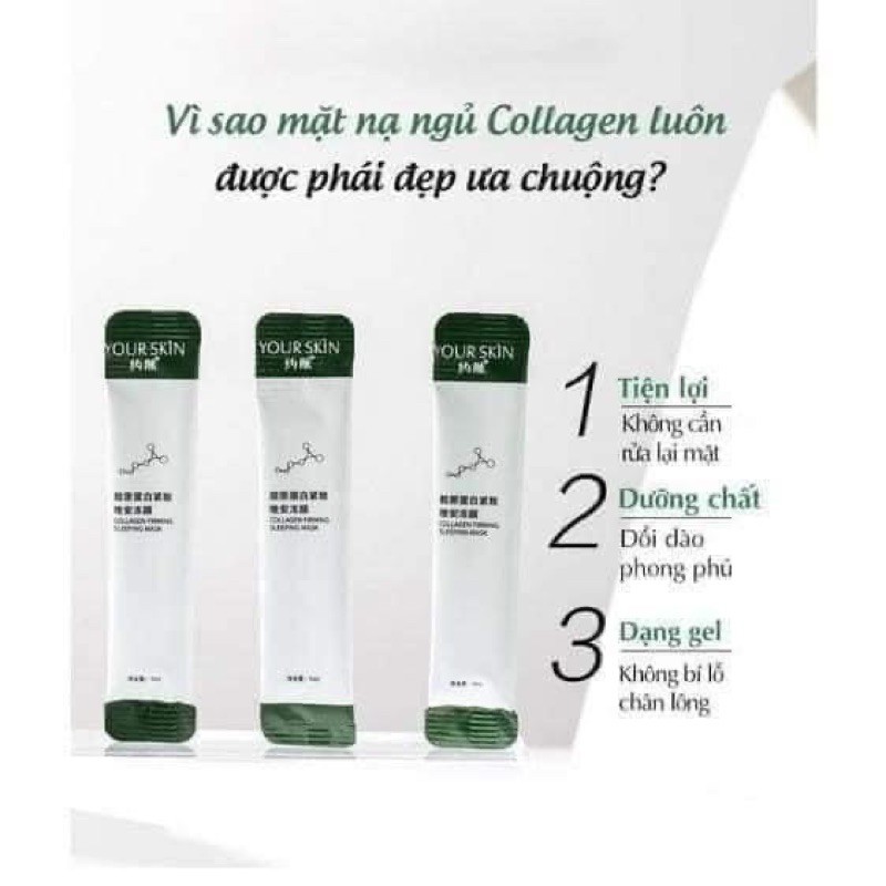 Hộp 20 Gói Mặt Nạ Ngủ Thạch Collagen