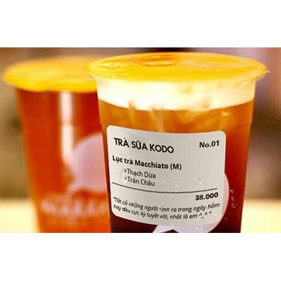 Cuộn tem 50x30 tem in mã vạch 5x3 in thông tin 5*3 in giá tiền tem trà sữa 50*30