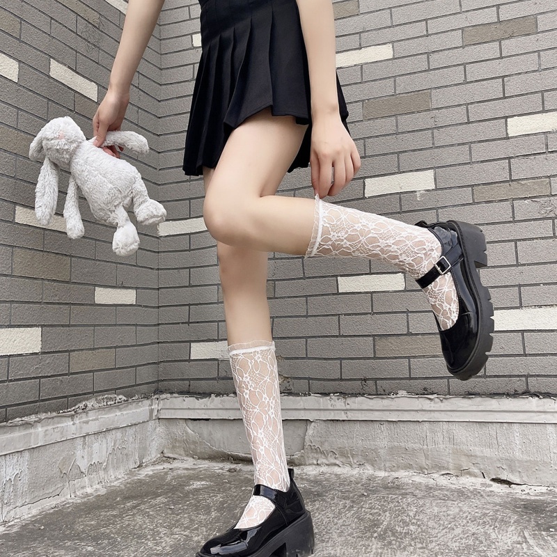 Brroa Vớ Phối Ren Phong Cách Lolita Nhật Bản Đáng Yêu Cho Nữ Sinh Hóa Trang