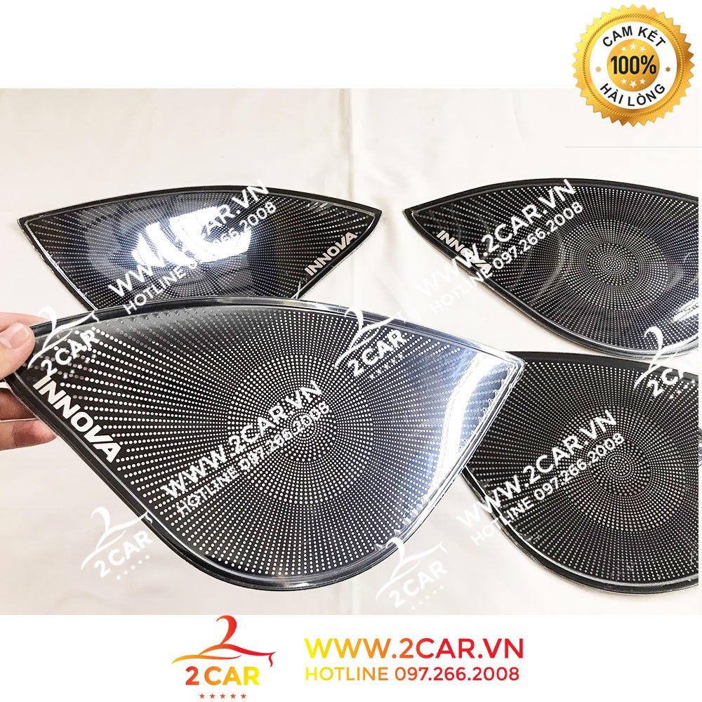 Ốp Tapli Cánh Cửa, màng loa Xe Toyota Innova 2017- 2021, Hàng TiTan Cao Cấp