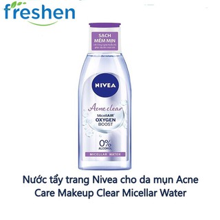 Nước tẩy trang Nivea cho da mụn Acne Care Makeup Clear Micellar Water