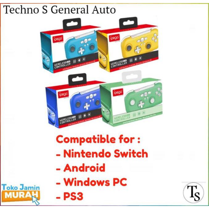Ipega Tay Cầm Chơi Game Không Dây Cho Android Pc Ps3 - Pg Sw021 Switch - This Blue Today