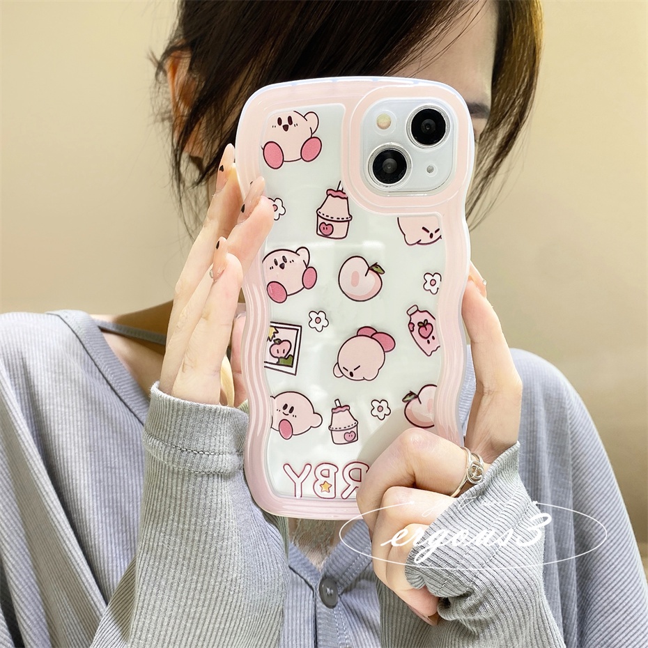 Ốp Điện Thoại Mềm In Hình Kirby Dễ Thương Cho iPhone 14 13 12 11 Pro Max SE2020 X XR Xs Max 7 8 Plus