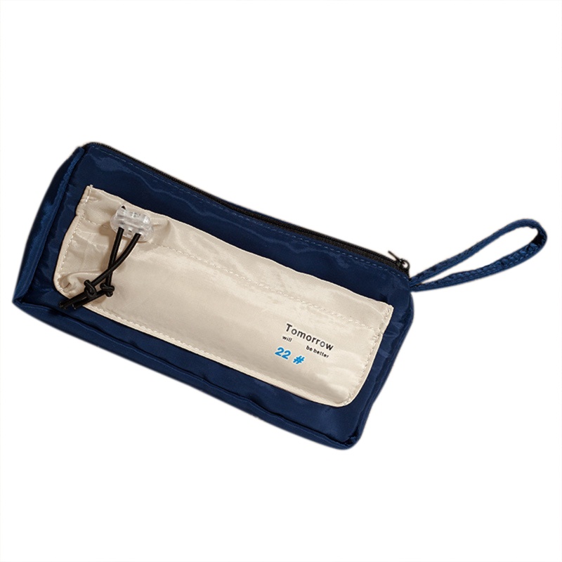 Túi Đựng Bút Chì Cầm Tay Bằng Nylon Mềm Sức Chứa Lớn Cho Tuổi Teen Stude