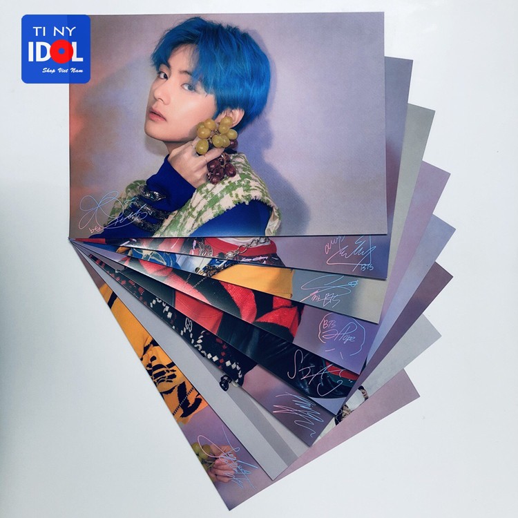 Poster BTS A4 2019 Map Of The Soul: Persona Ver 4 8T Chữ Ký