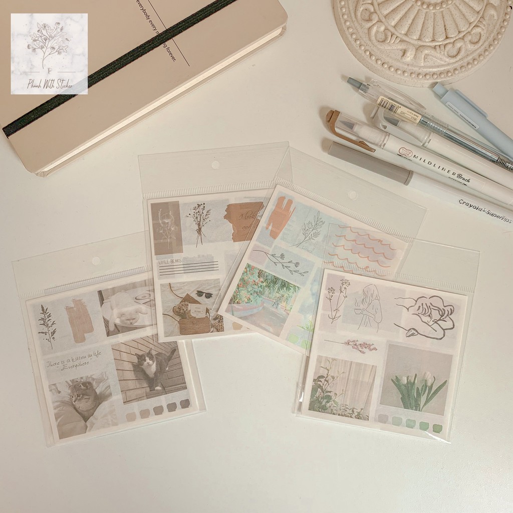 ST021 - SET STICKER MIX PASTEL