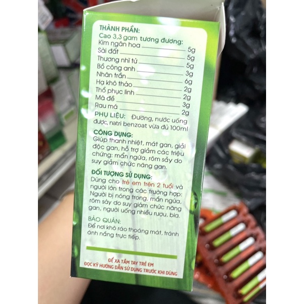 SIRO MÁT GAN GIẢI ĐỘC CHIẾT XUẤT HOÀN TOÀN TỪ THIÊN NHIÊN☘️☘️