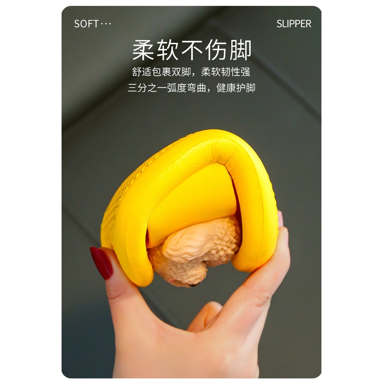 Dép Đi Trong Nhà Đế Mềm Chống Trượt Họa Tiết Hoạt Hình Dễ Thương Size 22-40 Cho Bé