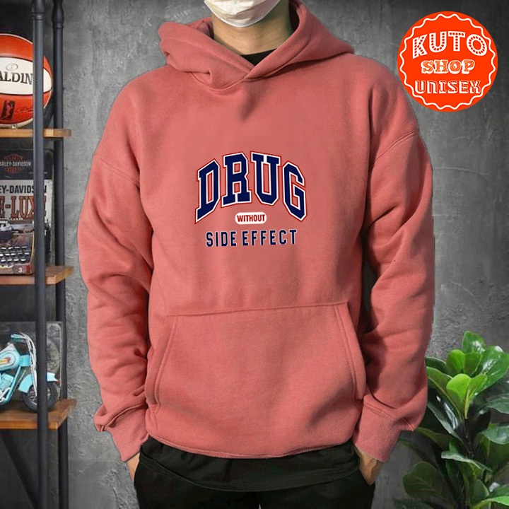 ÁO HOODIE DRUG Nỉ Ngoại Cao Cấp - In Pet Siêu Bền Siêu Đẹp
