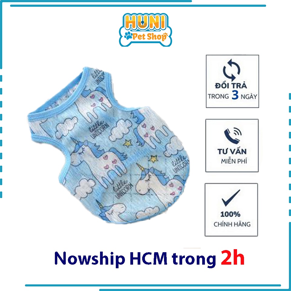 Áo thun chó mèo dạng lưới mát mẻ - Phụ kiện cho thú cưng Huni petshop