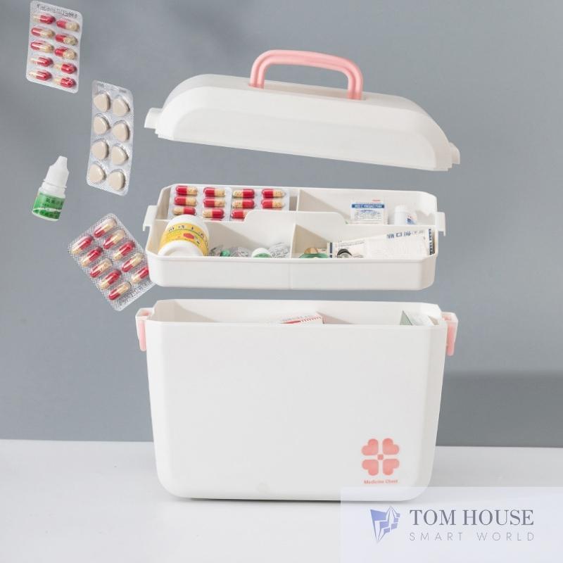 Hộp Đựng Thuốc Gia Đình Y Tế Phân Loại Thuốc Hộp Đựng Đồ Cá Nhân HYT17 TomHouseVN