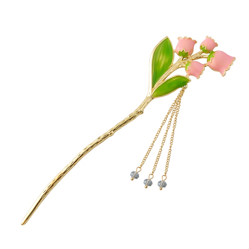 Trâm Cài Tóc Hình Hoa Tulip Phong Cách Trung Quốc Cổ Điển Cho Nữ