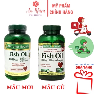 Dầu cá Nature's Bounty Fish Oil 1400mg An Nhiên Cosmetic