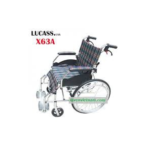Xe lăn hợp kim nhôm du lịch siêu nhẹ Lucass X63L