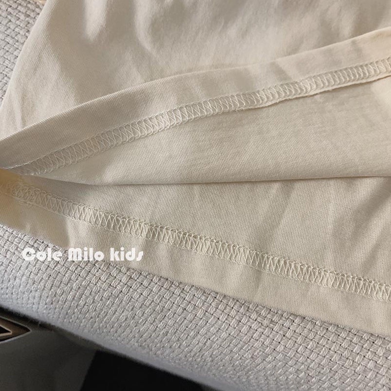 Áo Thun polo cotton Ngắn Tay Màu Sắc Tương Phản Đơn Giản Cho Bé Trai