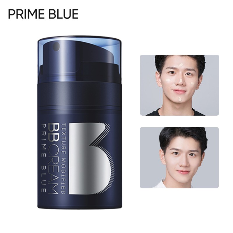 Kem BB PRIME BLUE Màu Tự Nhiên Che Khuyết Điểm Chỉnh Sửa Da Cho Nam 50ML