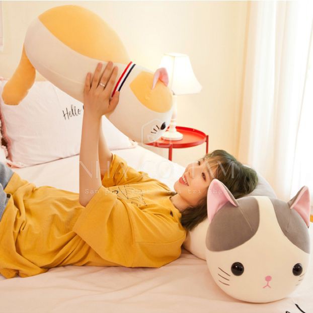 Thú Nhồi Bông Mèo Nhật Thiết Kế Nhã Nhặn Siêu Dễ Thương - Độc Lạ Duy Nhất Tại Nhà Cô Tấm ( Hình Ảnh Thật)