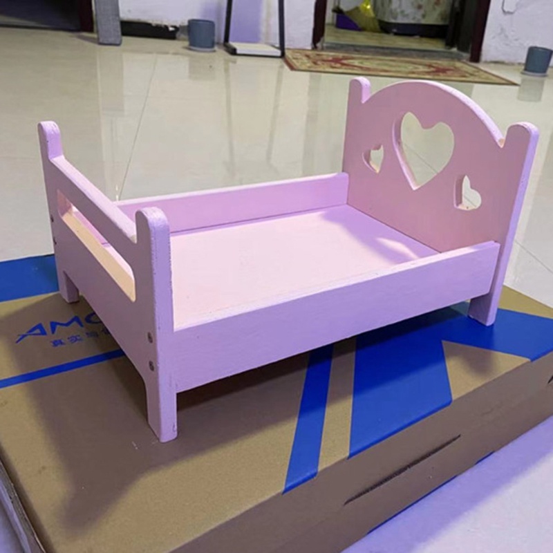 Giường Ngủ Hình Trái Tim Dùng Làm Phụ Kiện Chụp Ảnh Cho Bé Sơ Sinh