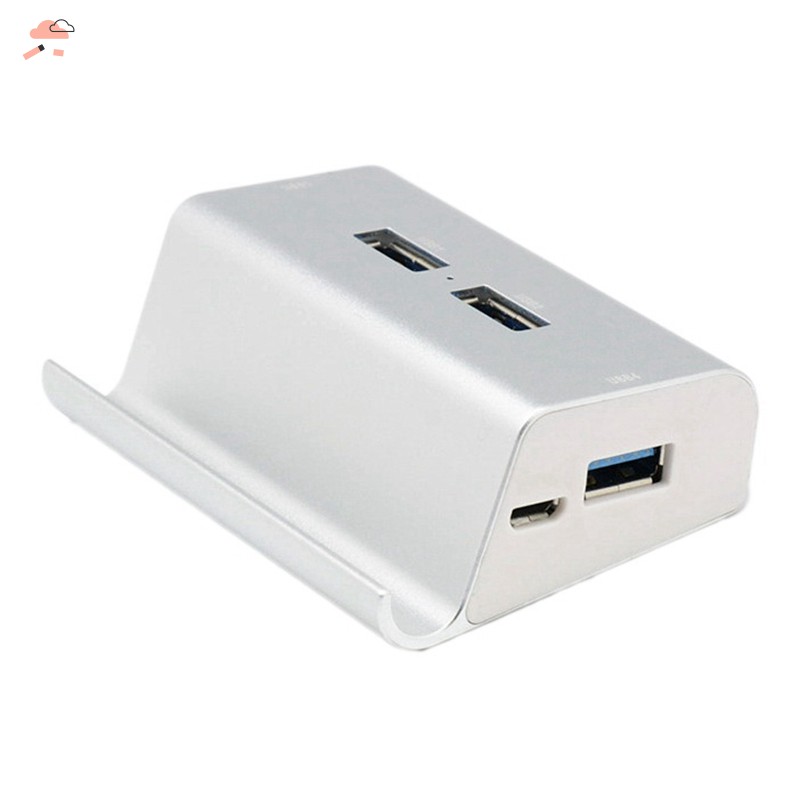 Bộ Chia Usb + Type-C + Micro-Usb Hub 4 Trong 1 Đa Năng Cho Điện Thoại Và Máy Tính Bảng