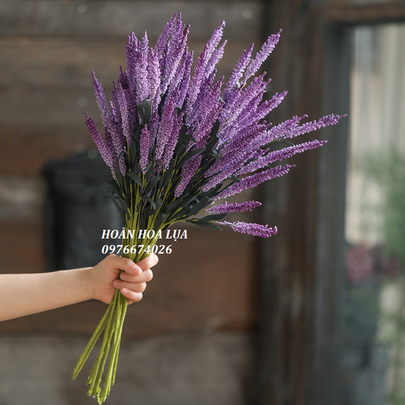 Hoa giả_Lavender mốc nhiều màu sắc phù hợp cắm trang trí, cắm bình, decor mọi không gian nhà cửa