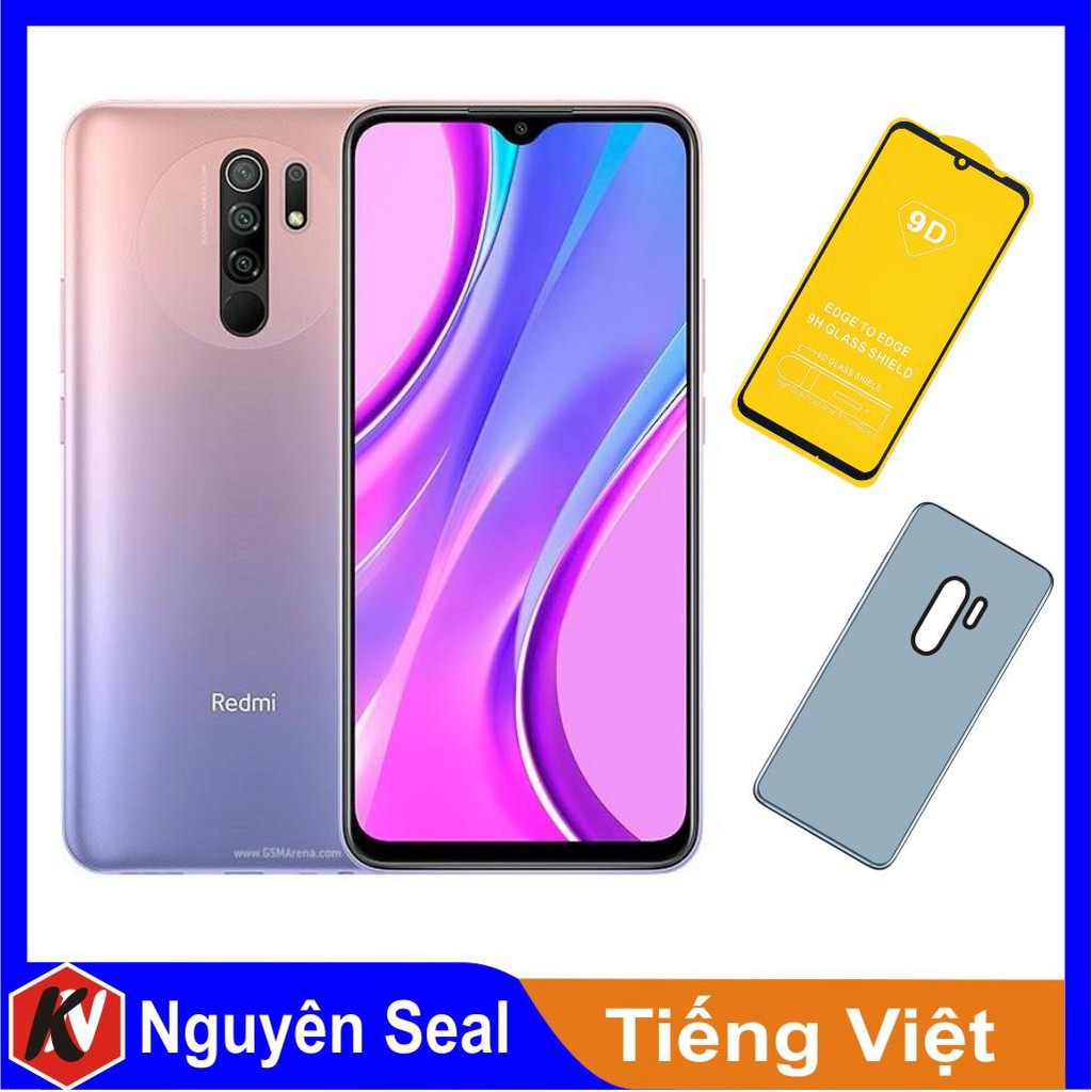 Điện Thoại Xiaomi Redmi 9 128GB Ram 4GB + Cường lực - Hàng Nhập khẩu