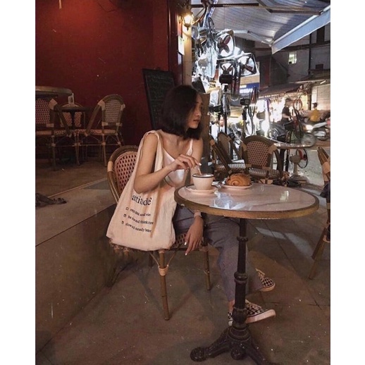 Túi tote Attitude Hàn Quốc