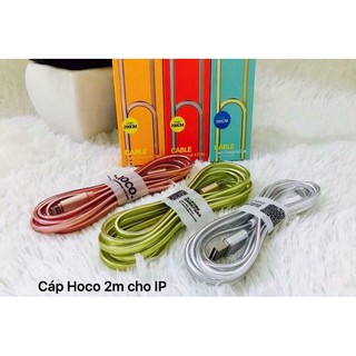 Dây sạc iPhone hoco dài 2m có đèn led báo hiệu