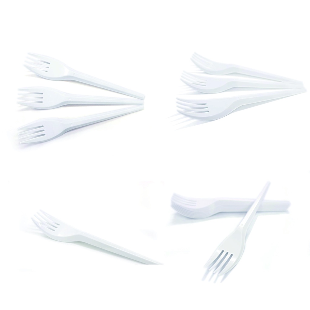 50 Nĩa nhựa 1 lần, Nĩa nhựa Thuận Lợi dài cứng.