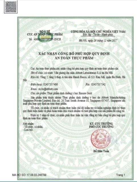 SỮA ENSURE ÚC 850G