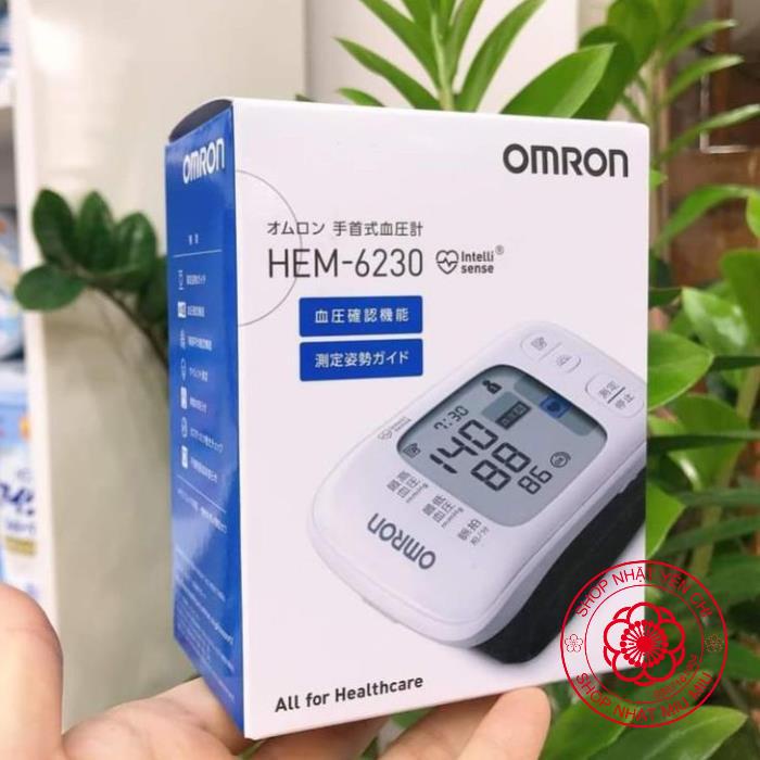 Máy Đo Huyết Áp Cầm Tay Omron HEM - 6230 - MÁY ĐO HUYẾT ÁP CỔ TAY Nội