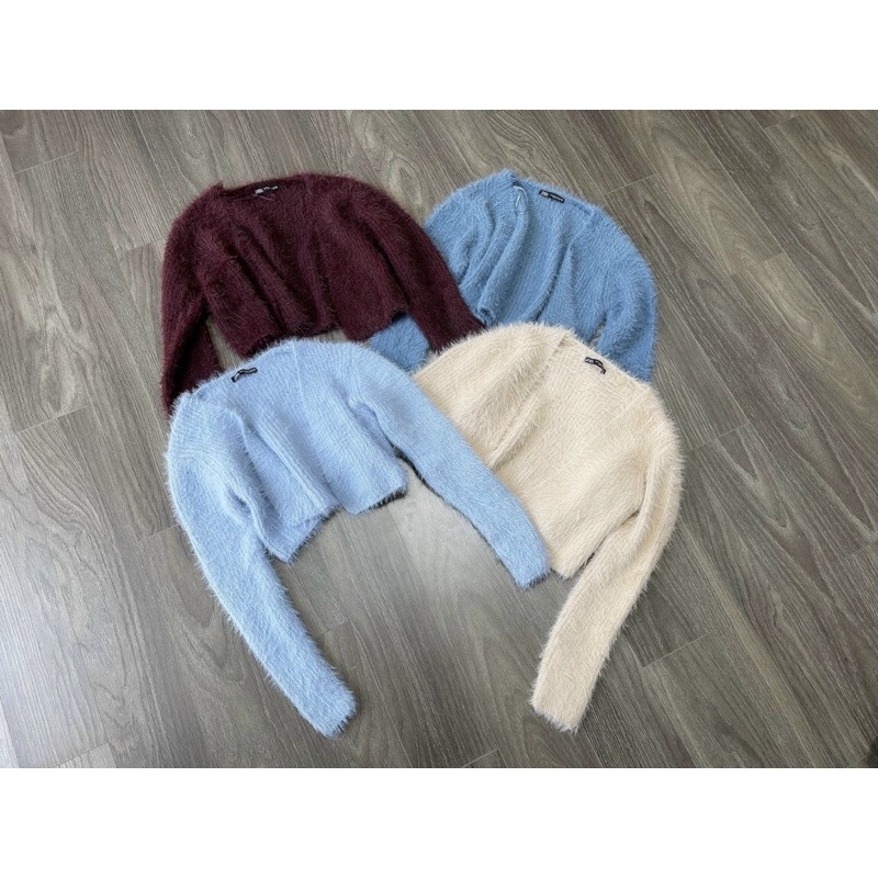 ÁO KHOÁC LÔNG CROPTOP CARDIGAN