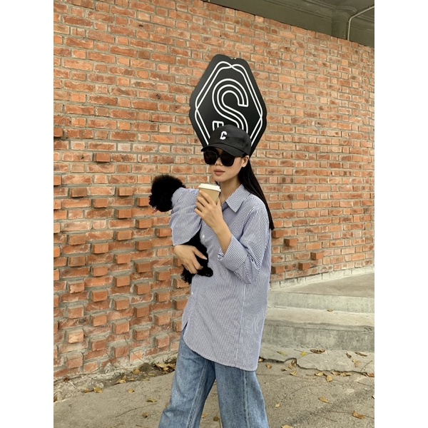 Sơ mi đôi Sen và Boss kẻ xanh Hàn Quốc 🐶