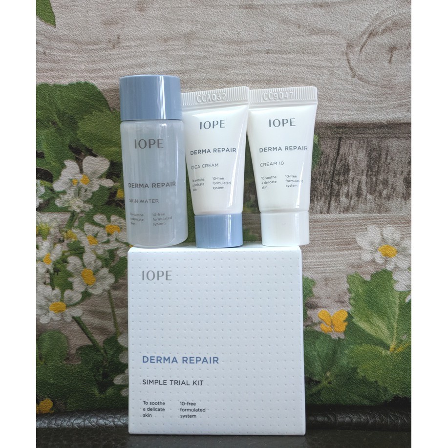 Set dưỡng mini IOPE DERMA REPAIR phục hồi da mụn, nhạy cảm