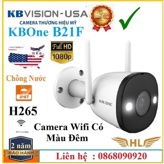 Camera Wifi Siêu Nét 4Mp Ngoài Trời KBVision KBOne KN-KN-B41 Hoặc 2Mp Kbone KN-B21 2Mp -Hàng Chính Hãng