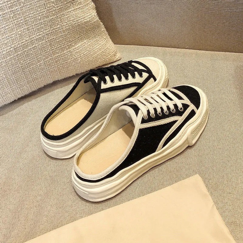 MURIOKI Women's canvas shoes slip-on casual shoes