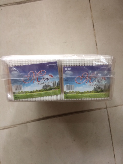 Bông tăm bịch 24 gói 100 que