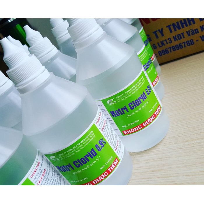 Nước muối sinh lý chai 500ml