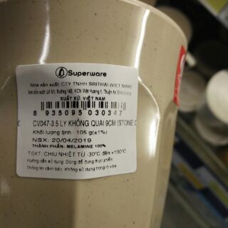 Cốc melamine da