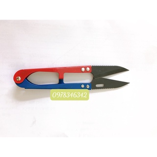 Kéo bấm sắt xanh đỏ răng cưa yjl -198