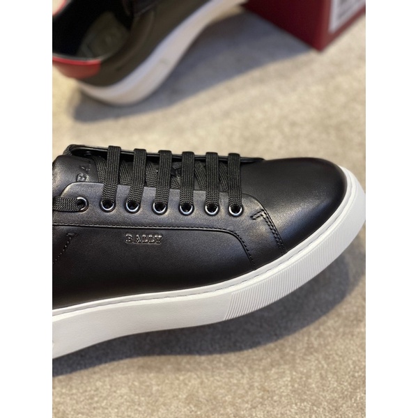 Giày thể thao nam gót đỏ thương hiệu Bally da thật cao cấp