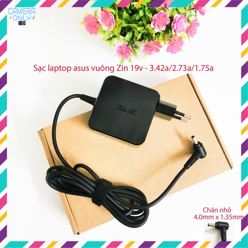 Sạc laptop Asus vuông Zin chính hãng 19v - 3.42a/2.73a/1.75a sạc vuông chân nhỏ 4.0mm x 1.35mm sạc ausu vuông