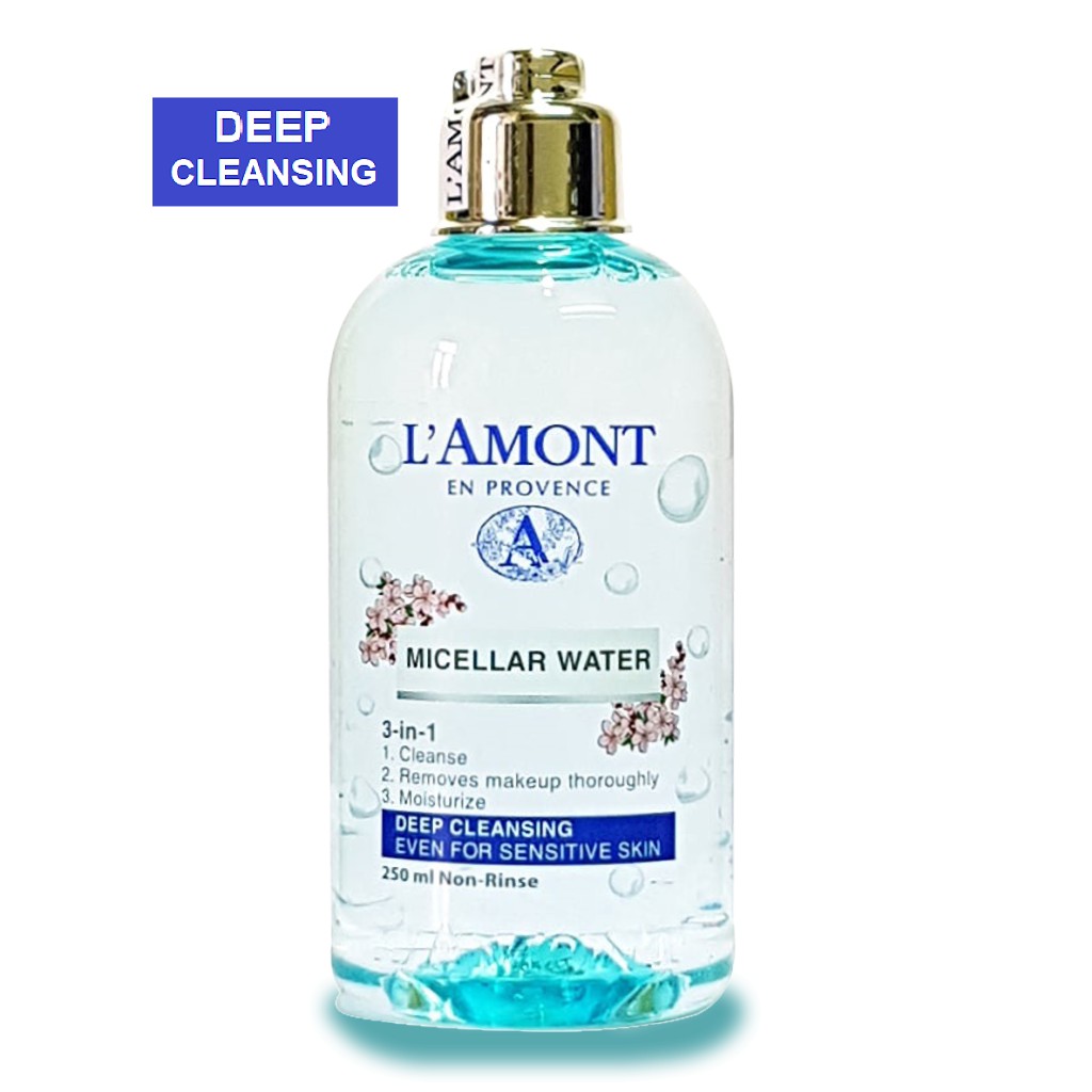 [Mã LTP50 giảm 50000 đơn 150000] Nước Tẩy Trang LAmont Sạch Sâu Micellar Water Deep Cleansing 250ml/chai