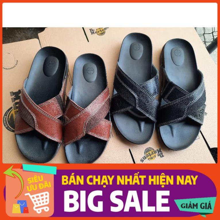 Xả Kho Giá Gốc - FreeShip Dép quai ngang nam Dr Martin Cao cấp Hàng Thái Lan chính hãng FULL BOX. Dr4