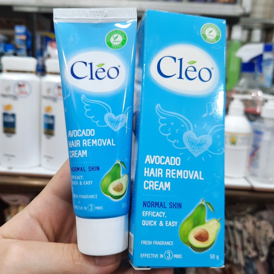 Kem Tẩy Lông Cho Da Thường Cleo Avocado Hair Removal Cream Normal Skin (50g)