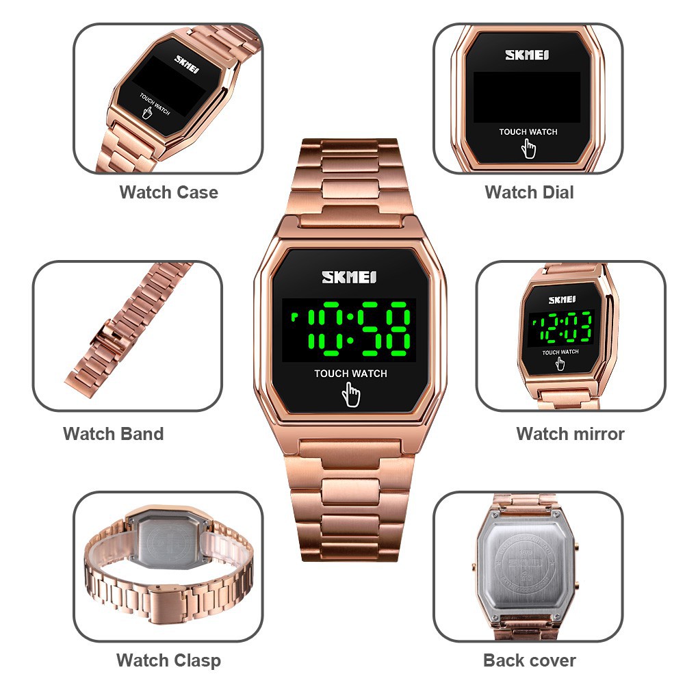 Đồng Hồ Đeo Tay Kỹ Thuật Số SKMEI 1679 Màn Hình LED Cảm Ứng Thời Trang