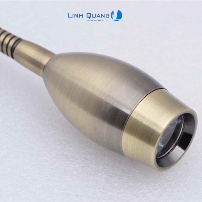 Đèn đọc sách, chiếu tranh gắn tường xoay 360 độ