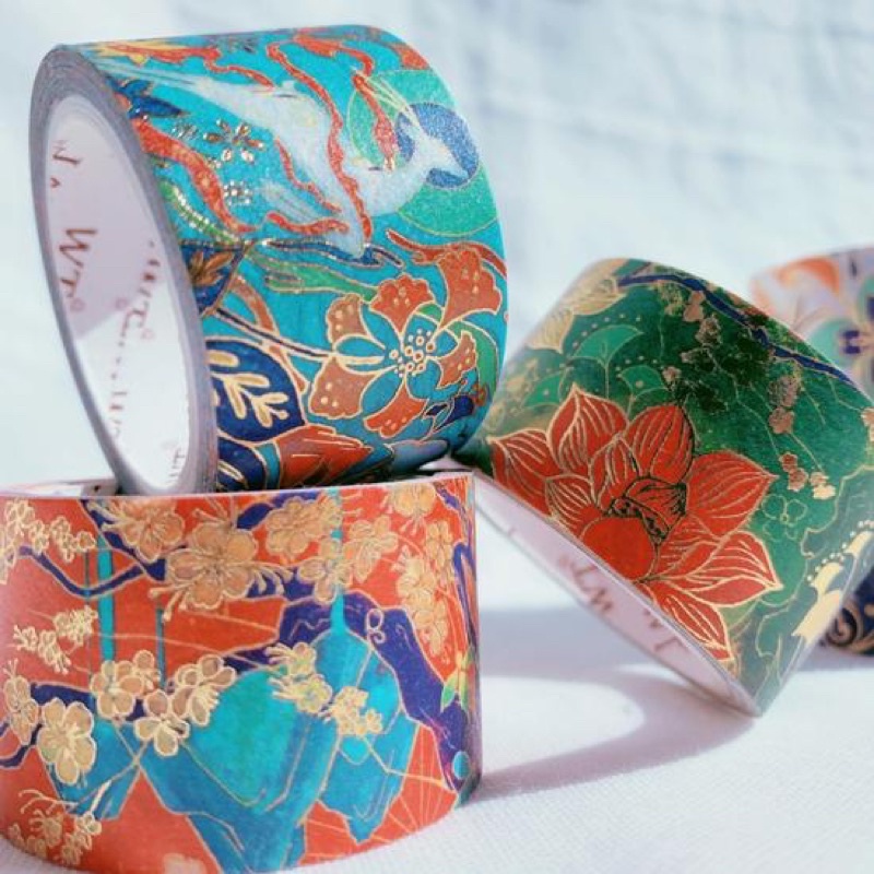 (Chiết theo chu kỳ) 5 mẫu băng dính washi tape hoạ tiết rực rỡ độc đáo Eastern Fresco