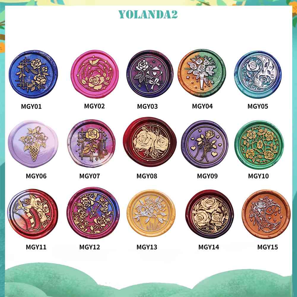 Đầu Con Dấu Sáp Dùng Cho Thiệp Mời Hình Hoa Hồng