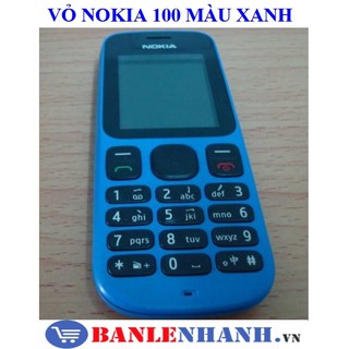 Vỏ nokia 100 màu xanh không phím